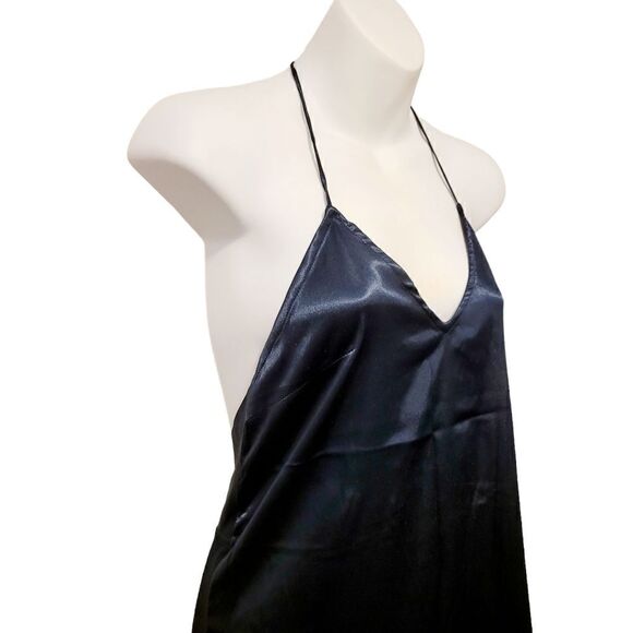 2/$20 Vintage 90s Navy Blue Sleepwear Dress Size: M - Picture 2 of 5